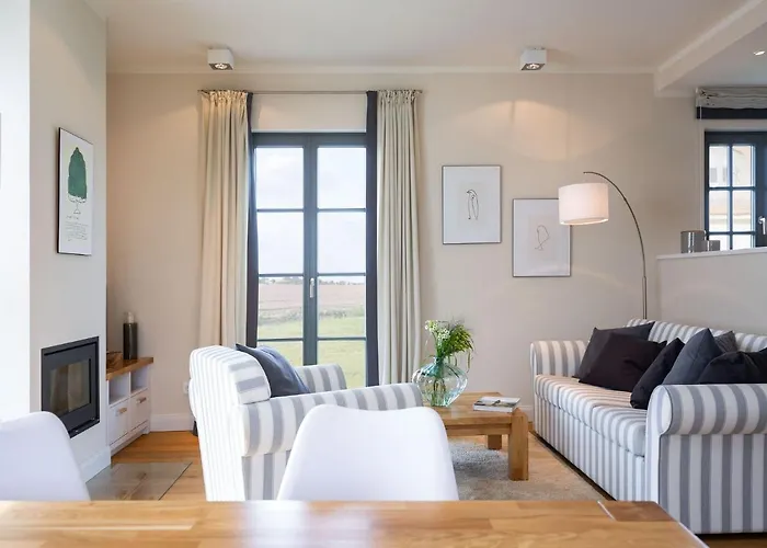 Reetland Am - Premium Reetdachvilla Mit 3 Schlafzimmern, Sauna Und Kamin E10 드란스케